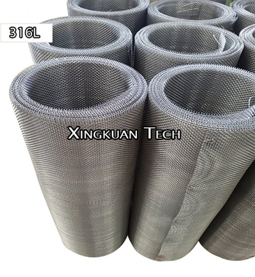 1 - 24 Mesh Stainless Steel 316L Crimped Wire Mesh Roll With Beautiful Packing