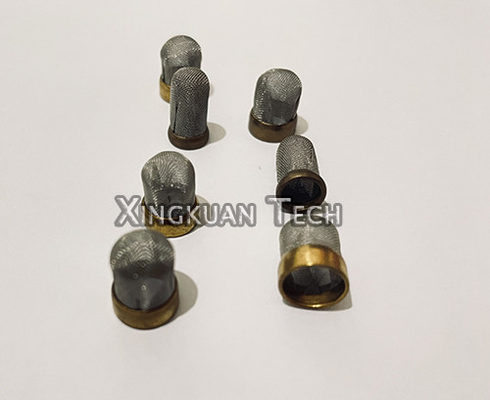 Stainless Steel Wire Mesh Filter Screen With Brass Rim Edge For Fuel Injector