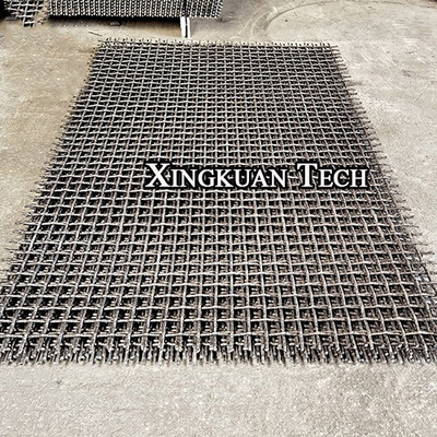 Heavy Duty 65mn Spring Wire Crimped Screen Mesh For Crusher