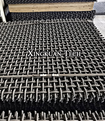 Heavy Duty 65mn Spring Wire Crimped Screen Mesh For Crusher