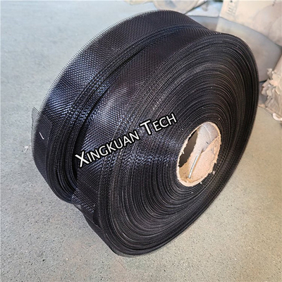 Black / White Epoxy Coated Supporting Steel Wire Mesh For Filter Elements