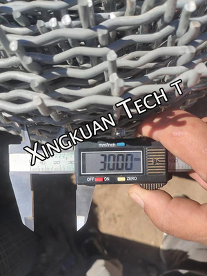 Hot Dipped Galvanized Crimped Wire Mesh 30mm Aperture For Bricks Factory