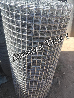 Hot Dipped Galvanized Crimped Wire Mesh 30mm Aperture For Bricks Factory
