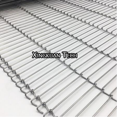 Flat Flex Ladder Conveyor Belt Wire Mesh For Conveyor Food Machine In Enrobing Production