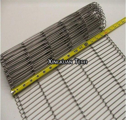 Flat Flex Ladder Conveyor Belt Wire Mesh For Conveyor Food Machine In Enrobing Production