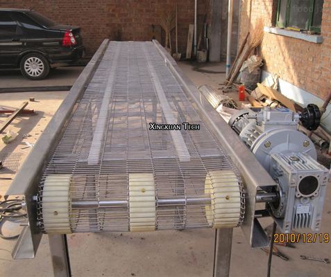 Flat Flex Ladder Conveyor Belt Wire Mesh For Conveyor Food Machine In Enrobing Production
