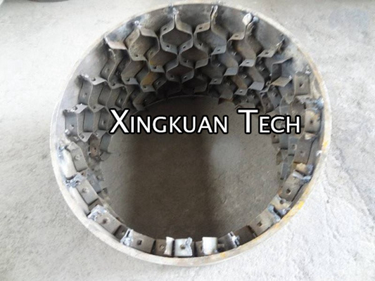 Steel Hex Metal Mesh , Hex Steel Metal Mesh For Refractory Lining