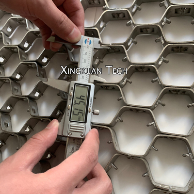 Steel Hex Metal Mesh , Hex Steel Metal Mesh For Refractory Lining