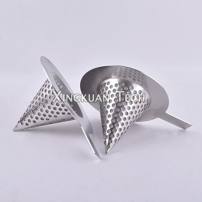 Temporary Stainless Steel Conical Strainer perforated woven for Pipeline filtration