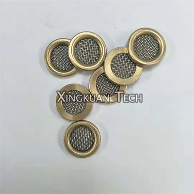 Brass Edged Rim Wire Mesh Filter Screen For Komatsu Excavator Self Relieve Valve