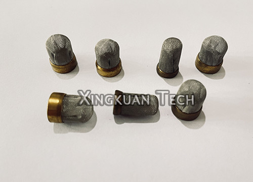 Stainless Steel Wire Mesh Filter Screen With Brass Rim Edge For Fuel Injector