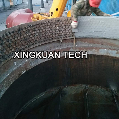 Flex Metal Hexagonal Cellular Mesh Grating For Refractory Lining