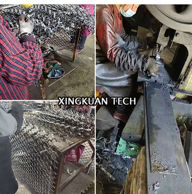 Lance Type Metal Hexagon Mesh for Refractory Lining Carbon steel Q235 0Cr13 Material