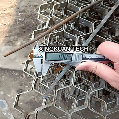 AISI 304 آستر نسوز مش فلزی شش گوش فلکس متال 1.8X20X50mm
